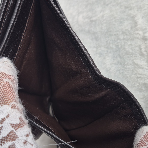 Gucci Dark Brown Bi-Fold Bamboo Leather Wallet - Picture 14 of 17